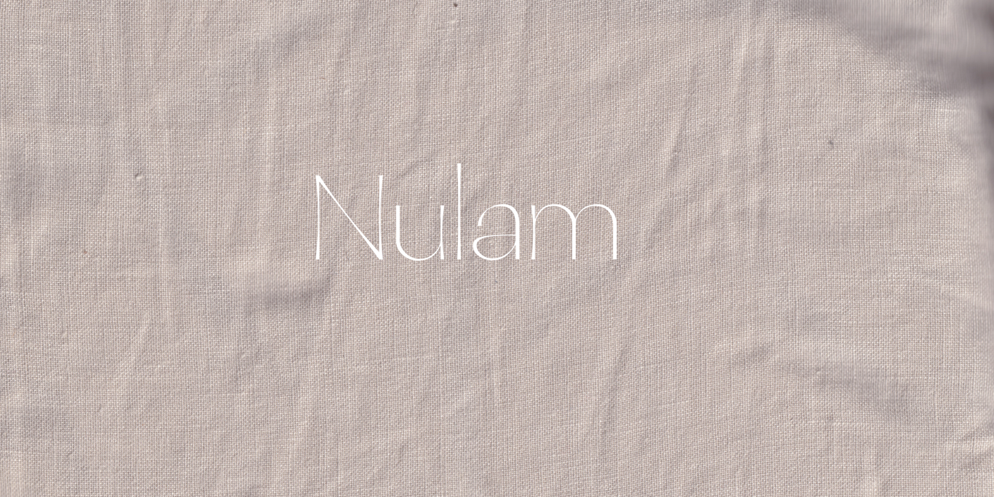 Пример шрифта Nulram #1